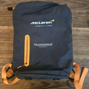McLaren Formula 1  Unisex Backpack Nylon Graphite Orange